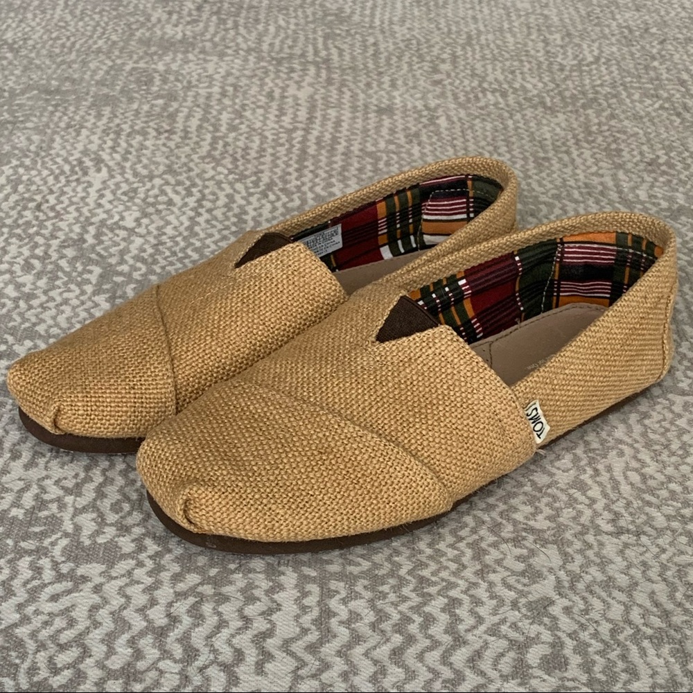 Tom’s Burlap Slip On Shoes